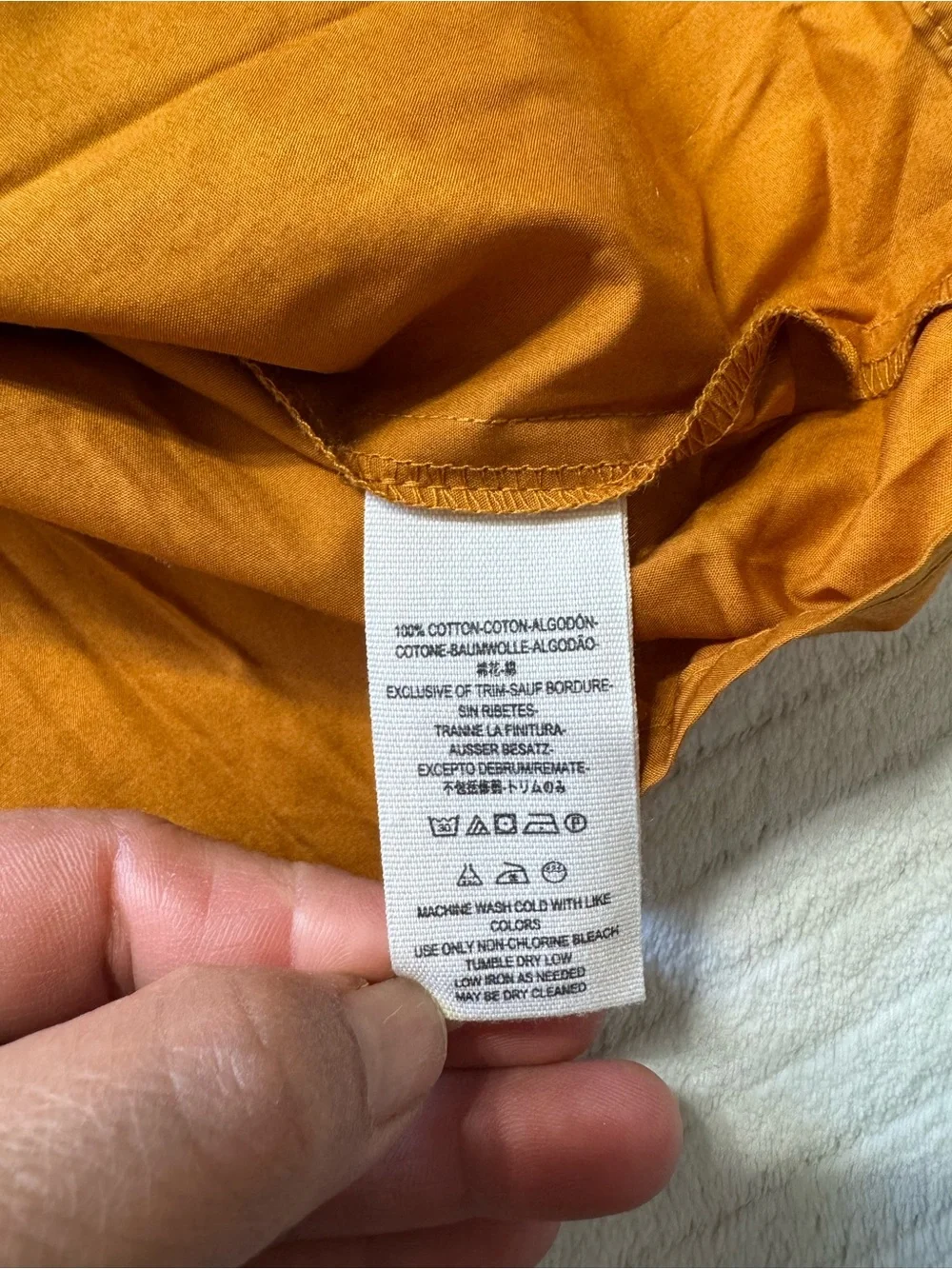Free People Rust Orange Button-Up Blouse oversized